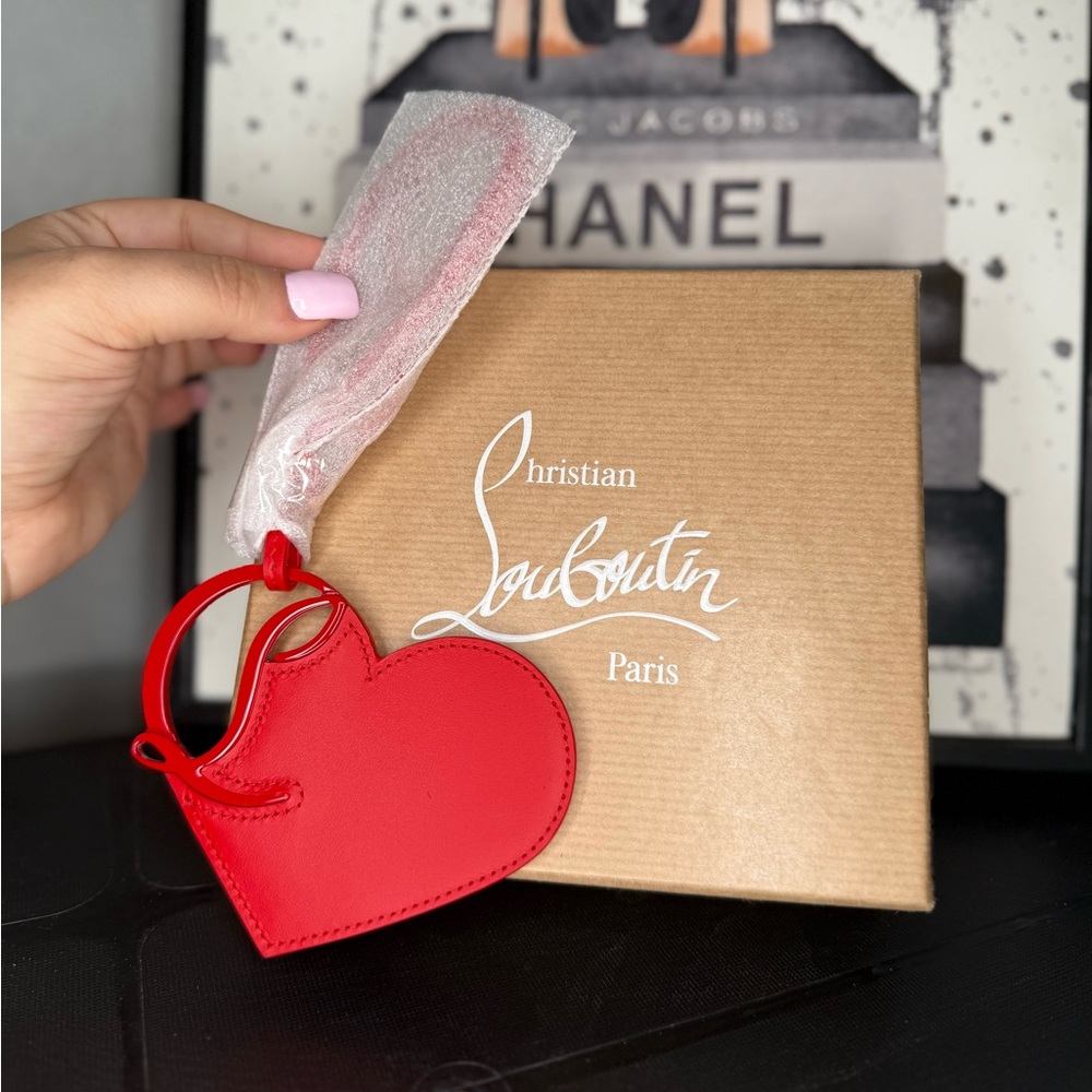 Christian Louboutin BRAND NEW red heart bag charm